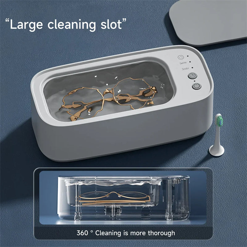 Xiaomi MIJIA Ultrasonic Glasses Cleaning Machine 45KHZ Ultrasound Jewelry Cleaner Machine High Frequency Ultrasonic Cleaner Bath