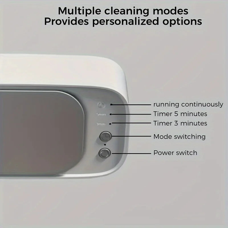 Xiaomi MIJIA Ultrasonic Glasses Cleaning Machine 45KHZ Ultrasound Jewelry Cleaner Machine High Frequency Ultrasonic Cleaner Bath